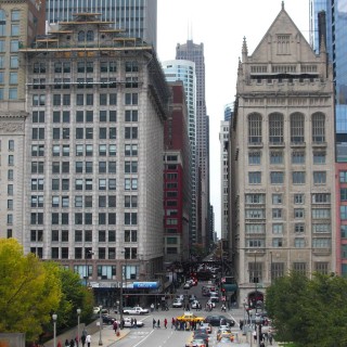 vom Millennium Park. - Gebäude, Fort Dearborn Addition - (Fort Dearborn Addition, Chicago, Illinois, Vereinigte Staaten)