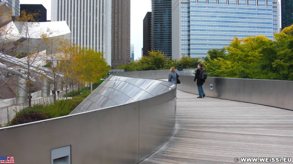 BP Pedestrian Bridge. im Millenium Park. - Fort Dearborn Addition, Millennium Park, BP Pedestrian Bridge - (Fort Dearborn Addition, Chicago, Illinois, Vereinigte Staaten)