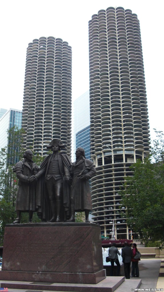 Marina City. - Gebäude, Wolkenkratzer, Fort Dearborn Addition, Marina City - (Fort Dearborn Addition, Chicago, Illinois, Vereinigte Staaten)