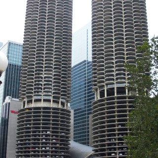 Marina City. - Gebäude, Wolkenkratzer, Fort Dearborn Addition, Marina City - (Fort Dearborn Addition, Chicago, Illinois, Vereinigte Staaten)