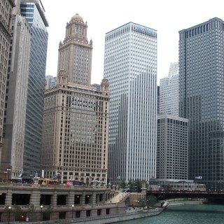 Skyline. - Gebäude, Fort Dearborn Addition - (Fort Dearborn Addition, Chicago, Illinois, Vereinigte Staaten)