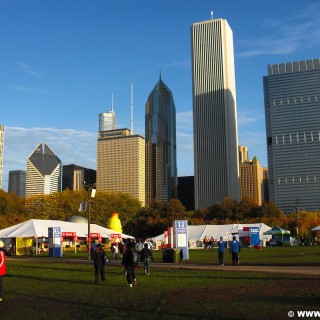 Bank of America Marathon. - Fort Dearborn Addition, Aon Center, Smurfit-Stone Building, Two Prudential Plaza, One Prudential Plaza - (Fort Dearborn Addition, Chicago, Illinois, Vereinigte Staaten)