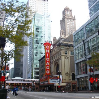 Chicago Theatre. - Fort Dearborn Addition, Chicago Theatre - (Fort Dearborn Addition, Chicago, Illinois, Vereinigte Staaten)