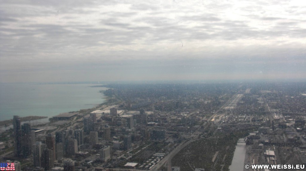 Willis Tower. Ausblick vom Willis Tower. - Skyline, Duncans Addition, Willis Tower - (Duncans Addition, Chicago, Illinois, Vereinigte Staaten)