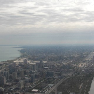 Willis Tower. Ausblick vom Willis Tower. - Skyline, Duncans Addition, Willis Tower - (Duncans Addition, Chicago, Illinois, Vereinigte Staaten)