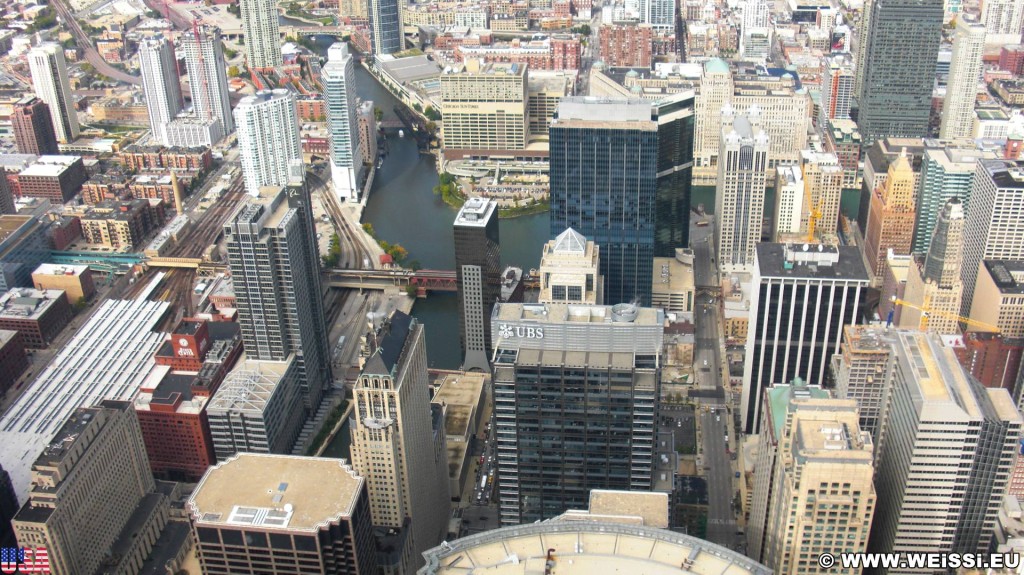 Willis Tower. Ausblick vom Willis Tower. - Skyline, Duncans Addition, Willis Tower - (Duncans Addition, Chicago, Illinois, Vereinigte Staaten)