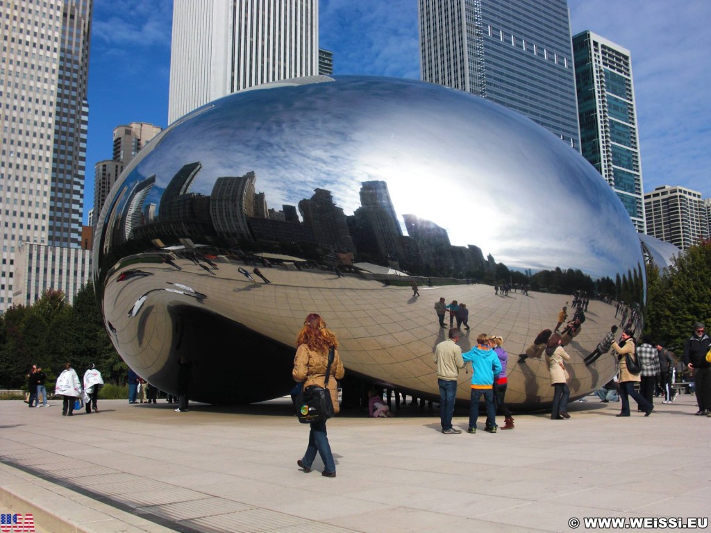 Cloud Gate. im Millenium Park. - Fort Dearborn Addition, Cloud Gate, The Bean - (Fort Dearborn Addition, Chicago, Illinois, Vereinigte Staaten)