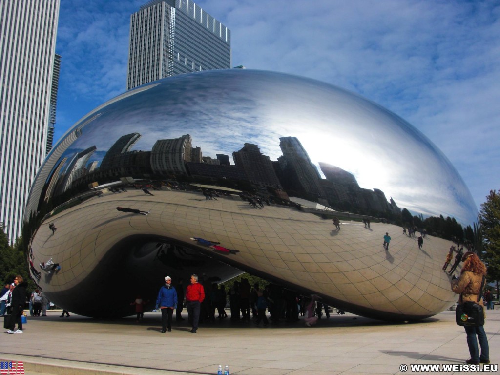 Cloud Gate. im Millenium Park. - Fort Dearborn Addition, Cloud Gate, The Bean - (Fort Dearborn Addition, Chicago, Illinois, Vereinigte Staaten)