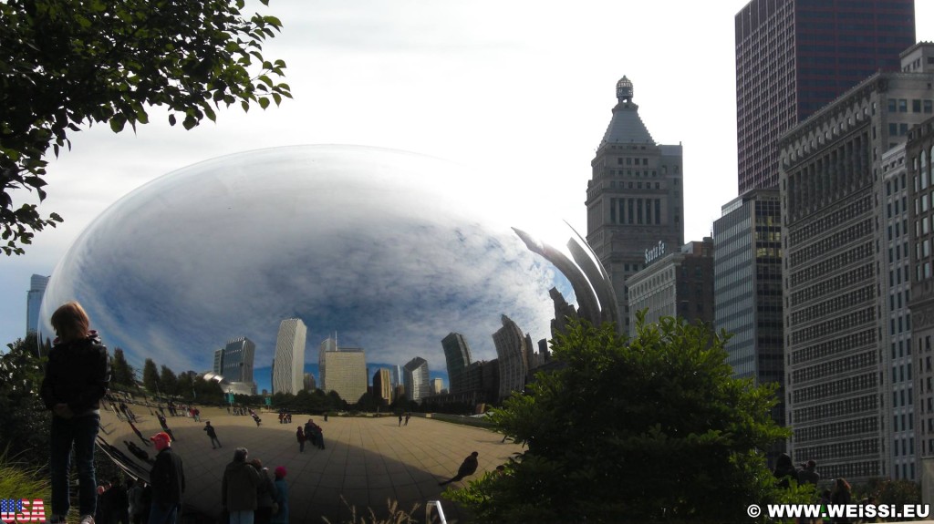 Cloud Gate. im Millenium Park. - Fort Dearborn Addition, Cloud Gate, The Bean - (Fort Dearborn Addition, Chicago, Illinois, Vereinigte Staaten)