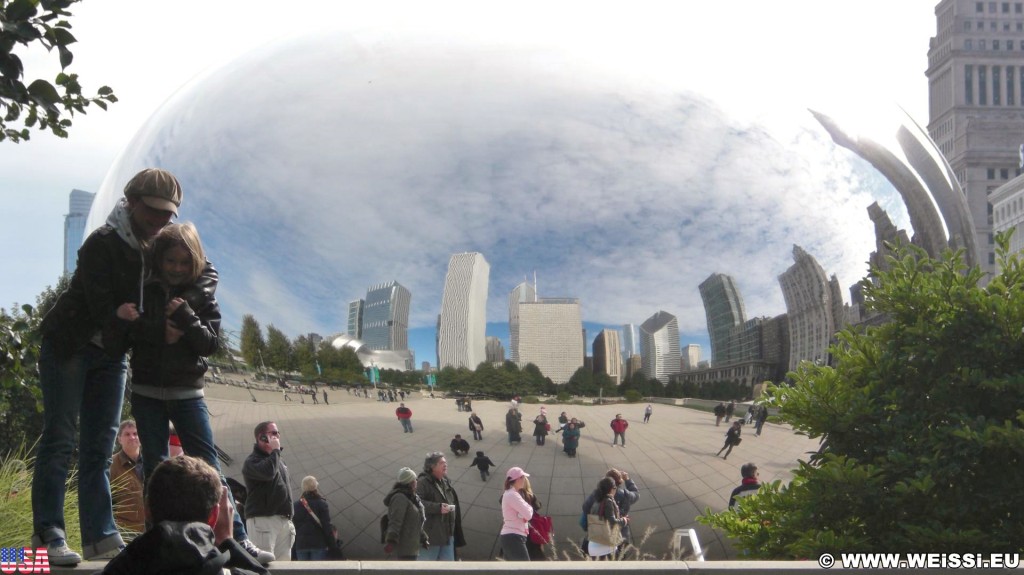 Cloud Gate. im Millenium Park. - Fort Dearborn Addition, Cloud Gate, The Bean - (Fort Dearborn Addition, Chicago, Illinois, Vereinigte Staaten)