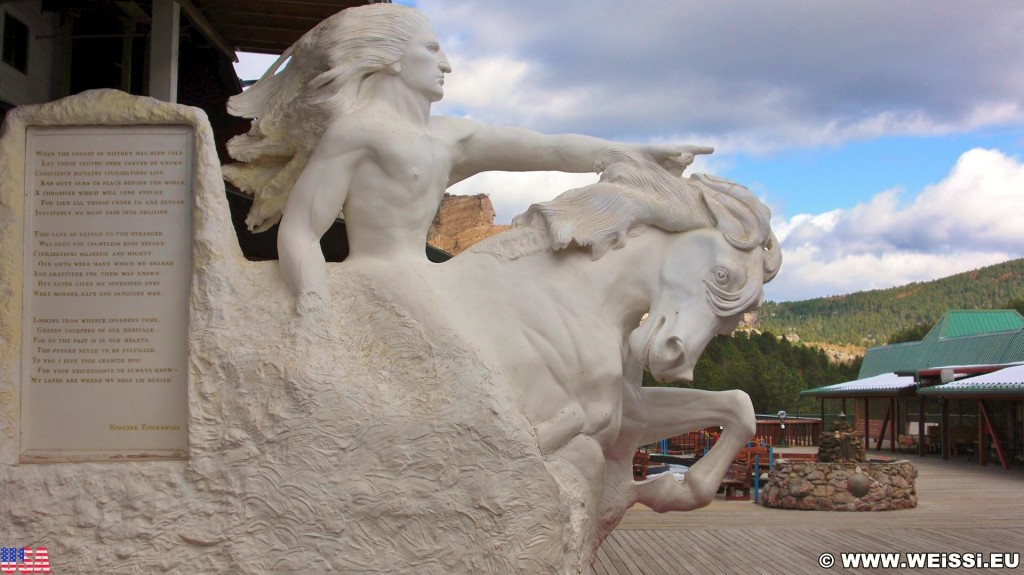 Crazy Horse Memorial. - Skulptur, Gesicht, Reiter, Black Hills, Granit, Berne, Crazy Horse Memorial, Custer, Crazy Horse, Thunderhead Mountain, Korczak Ziolkowski - (Berne, Custer, South Dakota, Vereinigte Staaten)