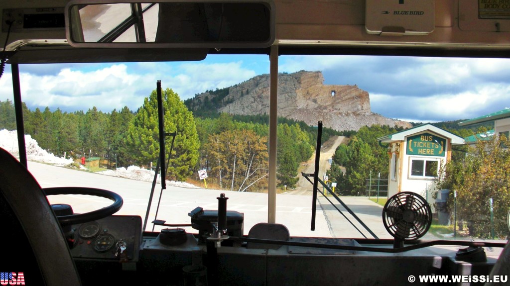 Crazy Horse Memorial. - Skulptur, Gesicht, Black Hills, Granit, Berne, Crazy Horse Memorial, Custer, Crazy Horse, Thunderhead Mountain, Korczak Ziolkowski - (Berne, Custer, South Dakota, Vereinigte Staaten)