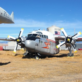 Airport Museum. C-119 Flying Boxcar - Museum of Flight, Greybull. - Flugzeuge, Bighorn Basin, Transportflugzeug, Propeller, Flugzeugmuseum, Silo, Tank, C-119 Flying Boxcar Tanker 06, Royal Canadian Air Force, Museum - (Greybull, Wyoming, Vereinigte Staaten)