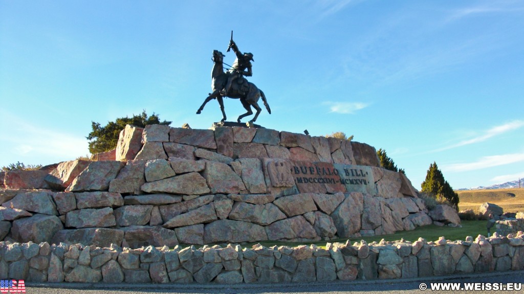 Statue of Buffalo Bill. - Statue, Buffalo Bill - (Cody, Wyoming, Vereinigte Staaten)