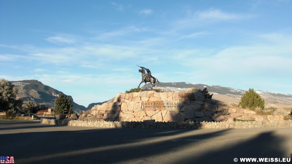 Buffalo Bill Statue. Buffalo Bill - The Scout, Statue. - Statue, Monument, Buffalo Bill, Memorial, Gertrude Vanderbilt Whitney, The Scout, Rattlesnake Mountain, Cedar Mountain - (Cody, Wyoming, Vereinigte Staaten)