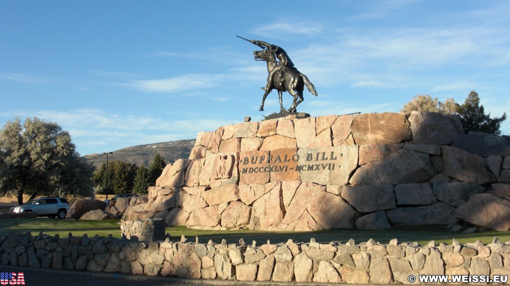 Buffalo Bill Statue. Buffalo Bill - The Scout, Statue. - Statue, Monument, Buffalo Bill, Memorial, Gertrude Vanderbilt Whitney, The Scout - (Cody, Wyoming, Vereinigte Staaten)