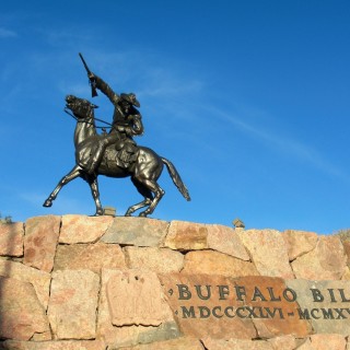 Buffalo Bill Statue. Buffalo Bill - The Scout, Statue. - Statue, Monument, Buffalo Bill, Memorial, Gertrude Vanderbilt Whitney, The Scout - (Cody, Wyoming, Vereinigte Staaten)