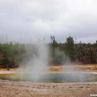 Yellowstone-Nationalpark. Beauty Pool in der Old Faithful Area - North Section. - Thermalquelle, Upper Geyser Basin, Old Faithful Area, South Section, Upper Geyser Basin South Section, Grand Group, Beauty Pool - (Three River Junction, Yellowstone National Park, Wyoming, Vereinigte Staaten)