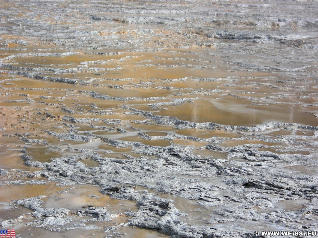 Yellowstone-Nationalpark. Old Faithful Area - Upper Geyser Basin South Section. - Old Faithful Area, Upper Geyser Basin South Section - (Three River Junction, Yellowstone National Park, Wyoming, Vereinigte Staaten)