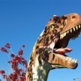 Vernal - Dinoland. Allosaurus im State Park Museum in Vernal. - Tier, Skulptur, Statue, Dinosaurier, Allosaurus, Theropoda - (Vernal, Utah, Vereinigte Staaten)