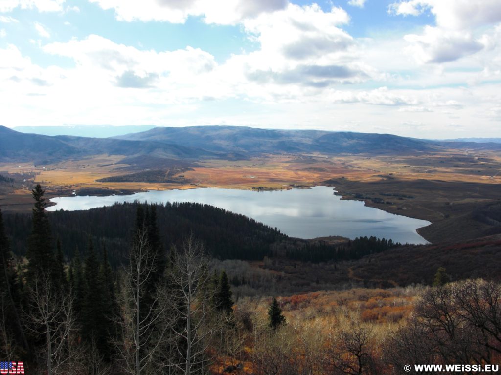 On the Road. Ausblick auf den Lake Catamount. - Landschaft, Panorama, See, On the Road, Wasser, Lake Catamount - (Steamboat Springs, Colorado, Vereinigte Staaten)
