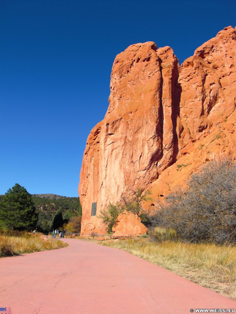 Garden of the Gods - Central Garden Trail. Am Central Garden Trail finden sich viele schöne Motive.. - Sehenswürdigkeit, Sandstein, Sandsteinformationen, Park, Ausflugsziel, Garten der Götter, Naturpark, sehenswert, Central Garden Trail - (Glen Eyrie, Colorado Springs, Colorado, Vereinigte Staaten)