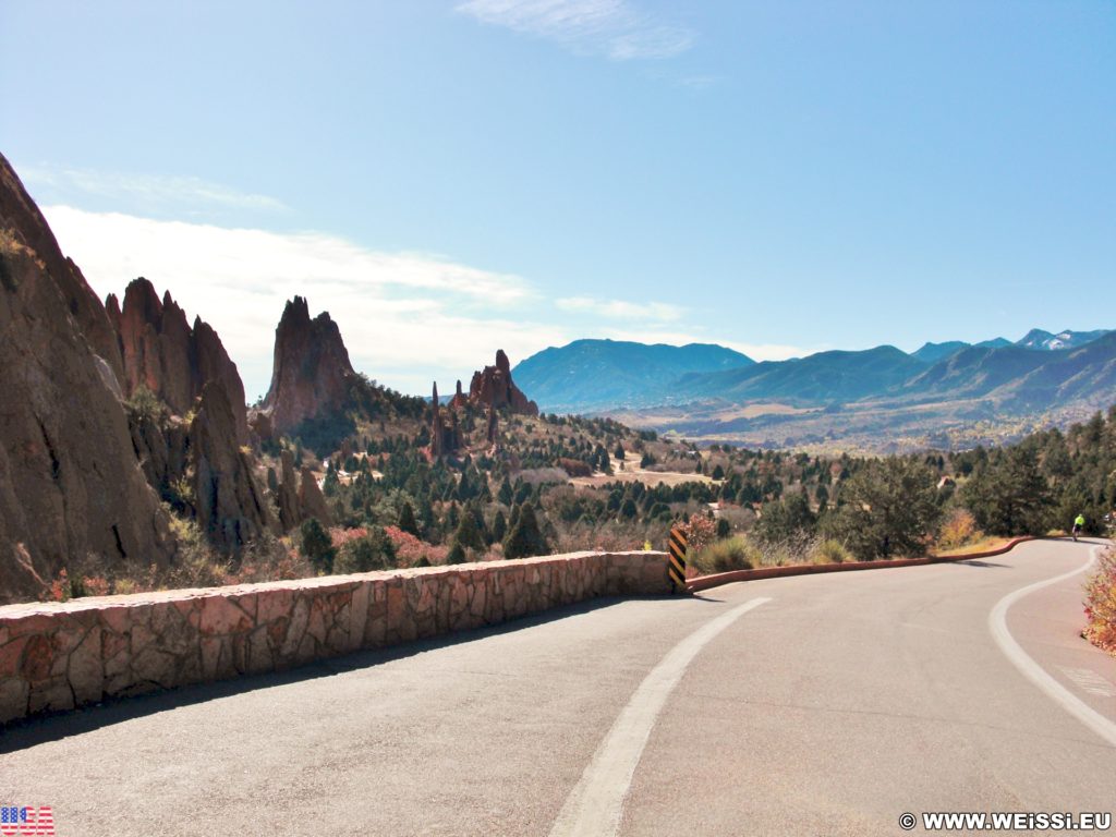 Garden of the Gods. - Sehenswürdigkeit, Sandstein, Sandsteinformationen, Park, Ausflugsziel, Garten der Götter, Naturpark, sehenswert - (Glen Eyrie, Colorado Springs, Colorado, Vereinigte Staaten)