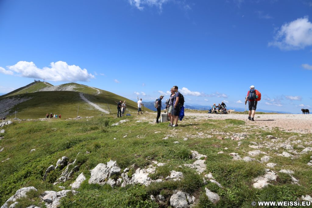 Schneeberg - Tagesausflug, Losenheim - Edelweißhütte - Fadensteig - Fischerhütte. Das Hochplateau bietet ein wunderschönes Panorama und nahezu uneingeschränkte Aussicht.  - Alpen, Berge, Gebirge, Himmel, Hochplateu, Landschaft, Panorama, Wolken - (Losenheim, Vois, Niederösterreich, Österreich)