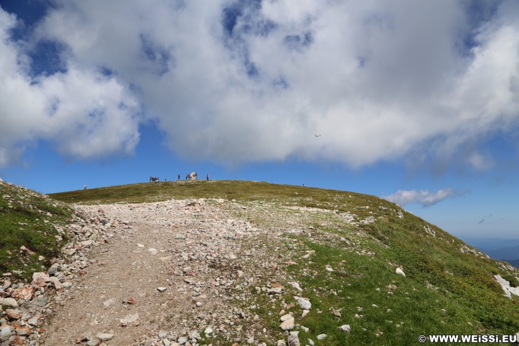 Schneeberg - Tagesausflug, Losenheim - Edelweißhütte - Fadensteig - Fischerhütte. Das Hochplateau bietet ein wunderschönes Panorama und nahezu uneingeschränkte Aussicht.  - Hochplateu, Panorama - (Losenheim, Vois, Niederösterreich, Österreich)